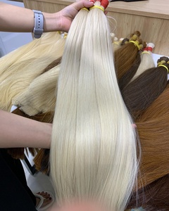 Tono Rubio Intenso # Extensiones de Cabello Humano Vietnamita PLA02 Color Bulk, 100g, Liso, 65cm, Calidad Premium - Product Image 3