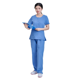 LOS MÁS VENDIDOS: Uniformes médicos personalizados con logo, blusas de manga larga para doctores, uniformes de enfermera de pierna ancha, batas de paciente de hospital de algodón. - Product Image 1