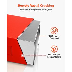 Cassetta Portaballast per Trattore, Categoria 1 a 3 Punti, Capacità 800 Libbre, Ricevitore Standard da 2 Pollici, Acciaio Resistente - Product Image 3