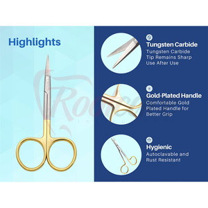 Tijeras para Iris TC Gold de Última Generación, Diseño Ligero, Punta Fina, para Uso Médico, Duraderas - Product Image 4