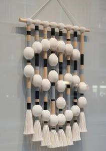 Tapisserie murale asymétrique en macramé avec franges et motifs du zodiaque, décoration artistique pour la maison, cadeau pour chambre à coucher - Product Image 3