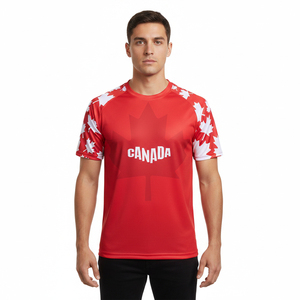Camisetas de Fútbol Sublimadas de Poliéster de Manga Corta, Transpirables, Tallas Grandes, Personalizadas, Nuevo Diseño, Uniforme de Fútbol, Superventas - Product Image 5