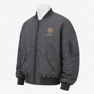 Blouson bomber vintage pour homme, coupe ample, finition délavée, silhouette décontractée, design élégant, parfait pour le streetwear et la mode décontractée - Product Image 3