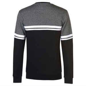 Sweat-shirt en molleton de coton à col rond pour homme, 240 g/m², coupe classique, anti-boulochage, avec logo imprimé color block sur le devant, décontracté et respirant - Product Image 4