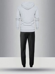 Ensemble sweat-shirt à capuche et pantalon pour homme, automne et hiver, avec sweat-shirt à capuche à manches longues et pantalon de sport à cordon de serrage - Product Image 2