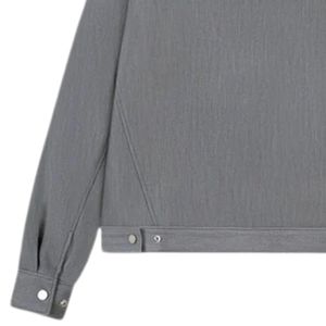 Veste cintrée à poche plaquée pour homme, gris, design moderne, tissu de haute qualité, détails boutonnés élégants - Product Image 4