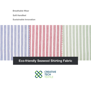 SWL-7G1771 Lana de mar reciclada PET/Poliéster=17/83 P/D, Secado Rápido, UPF40+ Con Elasticidad, Lana de mar reciclada, Similar a Tencel Para Camisas - Product Image 5