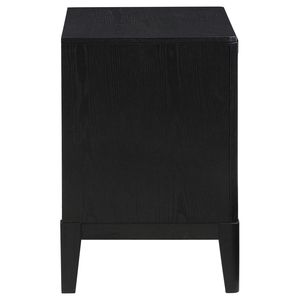 Mesita de noche Mason negra con 2 cajones - Product Image 5