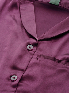 Pyjama d'été pour femmes, de haute qualité, respirant, séchage rapide, 100% coton, manches courtes, avec logo sur le devant, fabriqué au Pakistan - Product Image 4