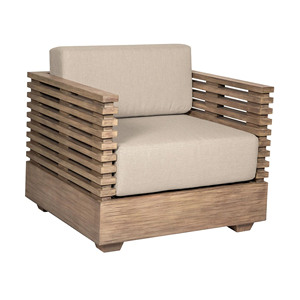 Ensemble de meubles de jardin modernes de luxe, canapé d'extérieur en teck - Plobia - Product Image 4