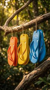 รองเท้าแตะแบบเปิดสีชมพูสดใส คุณภาพสูง พิมพ์ลายตามสั่ง ติดกาวอย่างดี ทำจากยาง EVA เหมาะสำหรับใช้งานกลางแจ้ง |   ผลิตในเวียดนาม - Product Image 6