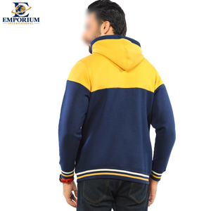 2026 Navy Blue <b>Yellow</b> Good Selling With Hooded Style New Arrival Premium Quality Solid Color Hooded Pullover <b>Hoodies</b> - Product Image 6