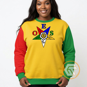 Sweat-shirt à col rond pour femme OES Sister, manches longues, écologique, séchage rapide, en molleton tricoté, automne-hiver, 100% coton - Product Image 4