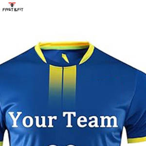 Ensemble de maillots de football personnalisés unisexes de haute qualité avec manches courtes en coton à séchage rapide - Product Image 4