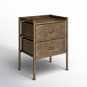 Sinan Joss & Main Industrial Chic Mesa auxiliar con almacenamiento para muebles de sala de estar - Product Image 6