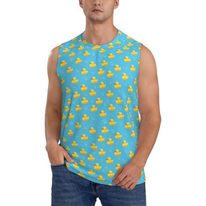 Fabricant de débardeurs et de gilets d'entraînement athlétiques respirants 100 % coton pour hommes avec logo personnalisé (275 GSM) - Product Image 1