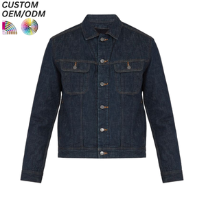 Veste en jean vintage personnalisée délavée, style streetwear, 100 % coton, boutonnée, support OEM ODM pour la production en gros - Product Image 3
