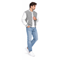 Blouson universitaire patchwork premium personnalisé style streetwear universitaire, vêtement d'extérieur de baseball, marque privée OEM ODM, vente en gros pour hommes