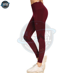 Nuevos leggings deportivos de malla con diseño fruncido, tallas grandes, cintura alta, efecto levantacola, sin costuras, para mujer, con efecto push-up. - Product Image 6