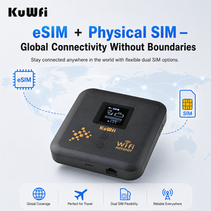 <span class=keywords><strong>Routeur</strong></span> <span class=keywords><strong>4G</strong></span> <span class=keywords><strong>LTE</strong></span> <span class=keywords><strong>KuWFi</strong></span> Esim DDP vers les États-Unis, Cat12, batterie de 5400 mAh, grand format, port LAN, <span class=keywords><strong>routeur</strong></span> WiFi mobile <span class=keywords><strong>4G</strong></span> portable avec carte SIM pour le travail à distance - Product Image 2