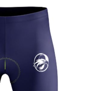 Leggings de cyclisme pour hommes et femmes, bleu marine et vert, longueur intégrale, rembourrés, ajustés, confortables et extensibles, vêtements de sport pour le vélo - Product Image 5