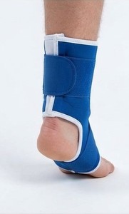 Blue Neoprene Adjustable <b>Ankle</b> <b>Support</b> Brace Breathable Hook Loop Closure for <b>Ankle</b> Stabilization Sprain Protection Unisex Sport - Product Image 2