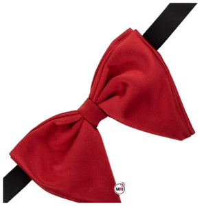 Noeuds papillon maçonniques ajustables en satin jaune pour hommes, pré-noués, avec boîte cadeau, en polyester respirant, style uni, service OEM - Product Image 1