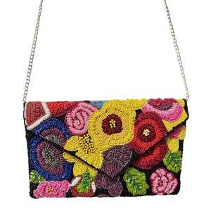 กระเป๋าคลัทช์ลูกปัดทำมือ ราคาประหยัด กระเป๋าสะพายผู้หญิงทันสมัย สำหรับงานแต่งงาน งานเลี้ยงกลางคืน และโอกาสทั่วไป - Product Image 1