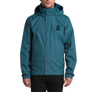 Chaqueta Impermeable de Lona para Hombre, Estilo Moderno, Talla Adulto, con Capucha, Cierre de Cremallera, Mangas Largas, Logotipo Frontal, Resistente al Viento y Ecológica - Product Image 1