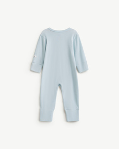 Combinaison bébé ajustée en modal côtelé, mignonne et écologique, à manches longues avec boutons-pression pour nouveau-né garçon, ODM Ho Chi Minh City - Product Image 2