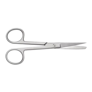 กรรไกรผ่าตัดเกรดพรีเมียม สแตนเลสสตีล ใช้ซ้ำได้ แบบตรงและโค้ง คม/ทื่อ สำหรับผ่าตัดเย็บแผล อุปกรณ์ผ่าตัด - Product Image 2