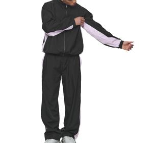 Conjunto Deportivo de Dos Piezas para Hombre, Chaqueta Cortavientos con Capucha y Estampado, Pantalón con Cintura Elástica, Tela Arrugada Personalizable, Superventas - Product Image 2