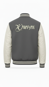 Vêtements d'extérieur tendance en cuir esthétique, style universitaire, avec manches contrastantes, durables, style américain - Product Image 3