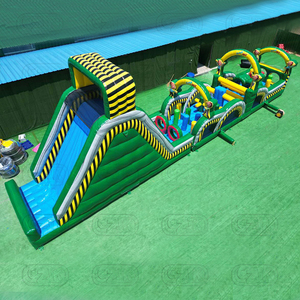Pista <span class=keywords><strong>de</strong></span> obstáculos hinchable gigante para exteriores, nuevo movimiento nuclear tóxico, 12 pies <span class=keywords><strong>de</strong></span> altura - Product Image 3