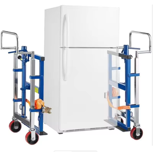 Carretilla Manual Comercial de Alta Resistencia 100% para Trabajo Pesado, 3,950 lb, para Muebles y Equipos - Juego de 2 Carretillas de Acero Azul con Correas - Product Image 1