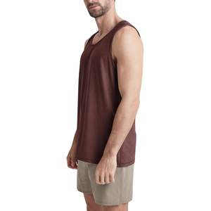 Débardeur de sport personnalisé pour hommes, vente en gros, avec logo sur mesure, respirant, sans manches, pour entraînement, musculation, fitness, OEM ODM - Product Image 3