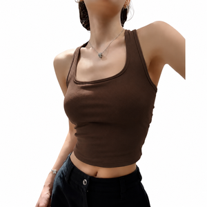 Chaleco de Yoga de Alta Gama para Mujer, Nuevo, Sin Costuras, Acanalado, de Alta Resistencia, Transpirable, Elástico en Cuatro Direcciones, de Secado Rápido - Product Image 2