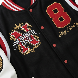 Chaqueta de Béisbol Americana Bordada con Toalla, Talla Grande, Estilo Holgado, Marca de Moda 2025 para Hombre - Product Image 6