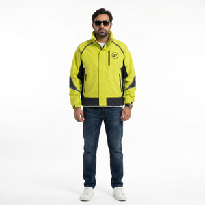 Custom High-End 118GSM Nylon Taslan <b>Men's</b> Windbreaker <b>Jacket</b> 3XL Streetwear Motorsport Graphic Outerwear Premium OEM Supplier - Product Image 1