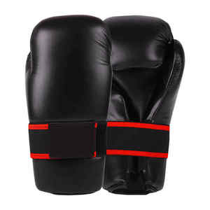 ถุงมือชกมวยพิมพ์โลโก้ตามสั่ง ถุงมือมวยไทย คิกบ็อกซิ่ง สำหรับฝึกซ้อม MMA เทควันโด แบบผูกเชือก ระดับมืออาชีพ - Product Image 1