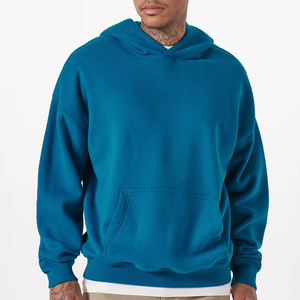 Sweat à capuche en molleton épais de haute qualité, logo personnalisé, coupe oversize, épaules tombantes, col à capuche, style hiver - Product Image 2