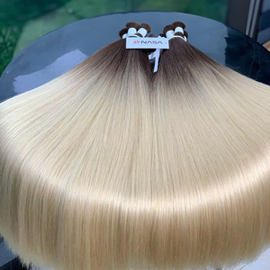 No Tangle Natural Straight Vietnamese Hanoi Virgin Human Hair Bulk Super Double Drawn 100g Strong Silky <b>Bleached</b> All Colors - Product Image 1