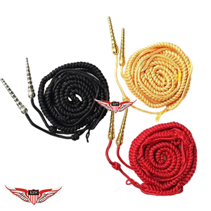 Aiguillette dorée, Aiguillette allemande, Cordon d'épaule, Aiguillettes de la Royal Navy, Aiguillette torsadée avec pointe dorée métallique - Product Image 4
