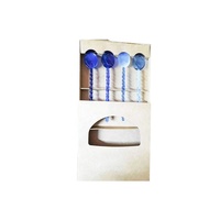 Cuillère en verre borosilicate soufflé à la main, écologique, style classique pour restaurants, couverts personnalisés, couleur sur mesure, Chien Keng