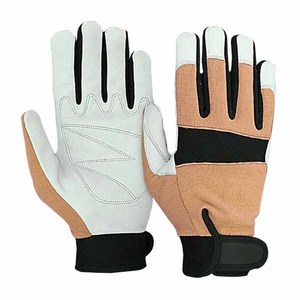 Gants de mécanicien en cuir de chèvre de haute performance, résistants, pour la sécurité industrielle, la protection des mains et le jardinage - Product Image 3