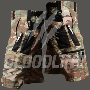 Pantalones Cortos Cargo para Hombre Bloodline, de Secado Rápido, Tela Oxford, Estilo Workwear, Logotipo Frontal Impreso, Cintura Media - Product Image 3