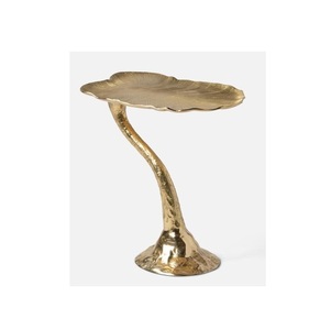 Mesa Auxiliar de Metal de Diseño de Lujo con Acabado Dorado para Sala de Estar, Dormitorio, Muebles Decorativos, Mesa Auxiliar Personalizada, Mesa de Centro - Product Image 1