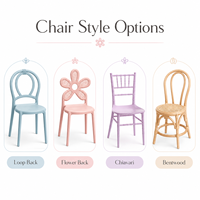 Ensemble table et chaises d'extérieur en plastique pour enfants, personnalisable, courbé, blanc, bleu, jaune, pour événements, fêtes, jardin, location