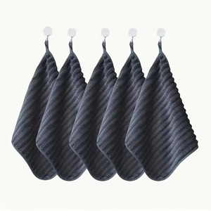 Luxury Hotel Hand Towel Premium Cotton Soft Smooth Quick Dry Highly Absorbent Bathroom Towel Wholesale OEM Striped Cotton - Product Image 2