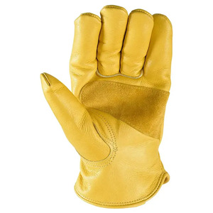 Safety Winter Genuine <b>Leather</b> <b>Gloves</b> <b>Fur</b> <b>Lined</b> Thermal Wrist Length Eco-Friendly Anti-Heat Breathable Daily Use for Gardening - Product Image 1